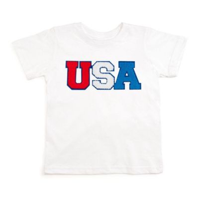 Baby Boys USA Multi Patch Short Sleeve T-Shirt