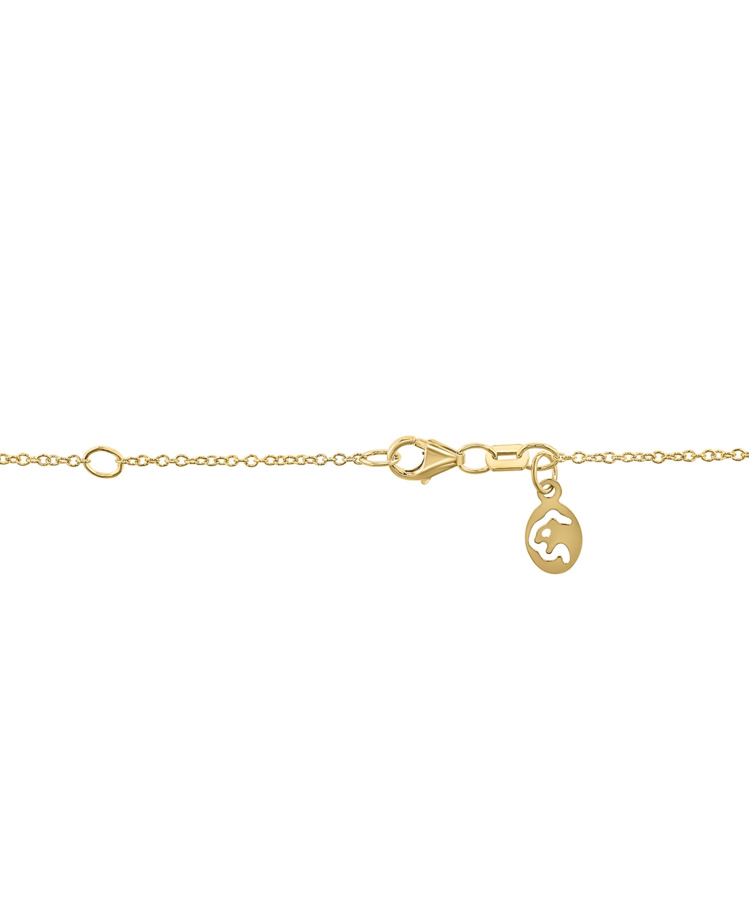 Emerald (1-3/8 ct. t.w.) & Diamond (1/6 ct. t.w.) Pendant Necklace in 14k Yellow Gold