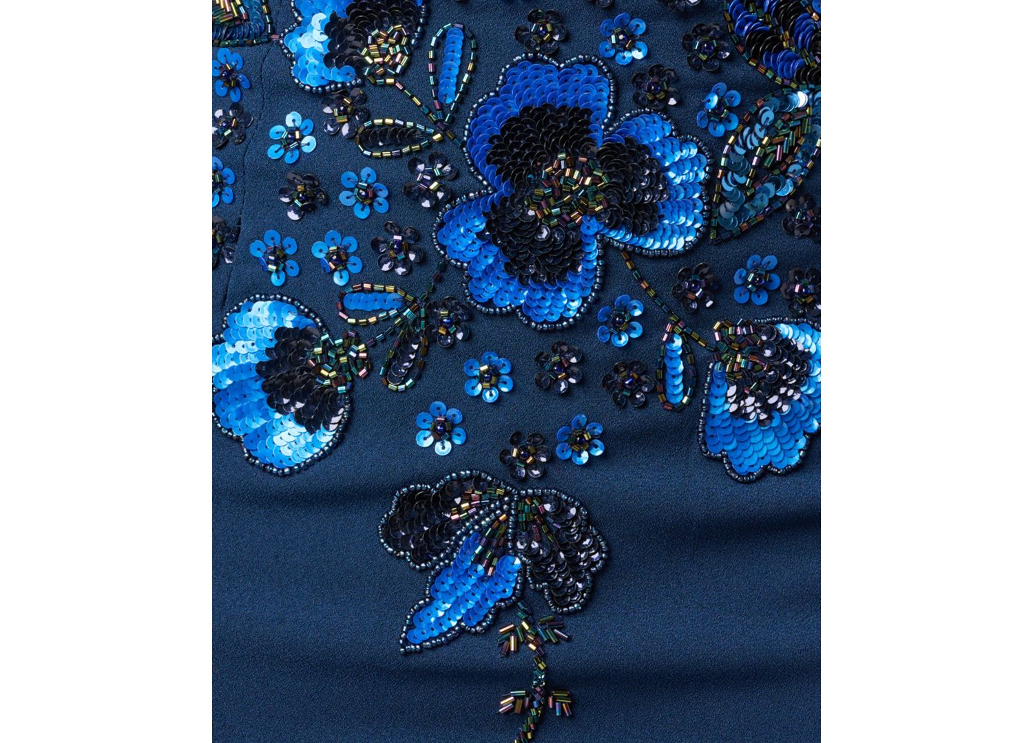 Women's Beaded V-Neck Gown