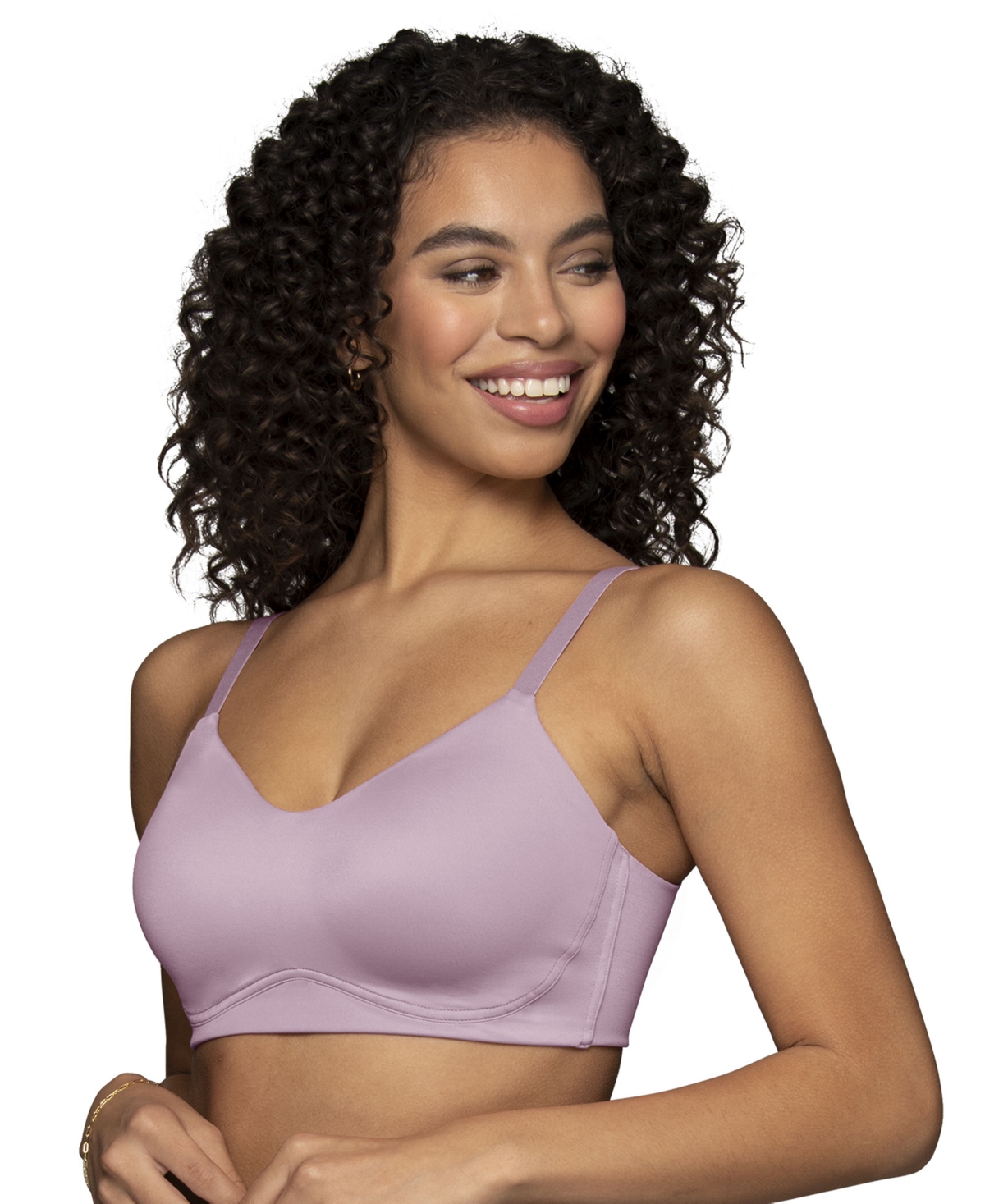 Vanity Fair Women's Beauty Back Simple Sizing Wireless Bra 72118 - Poetic Purple