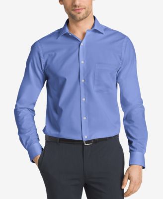 Van Heusen Men's Classic-Fit Wrinkle Free Flex Collar Solid Dress Shirt