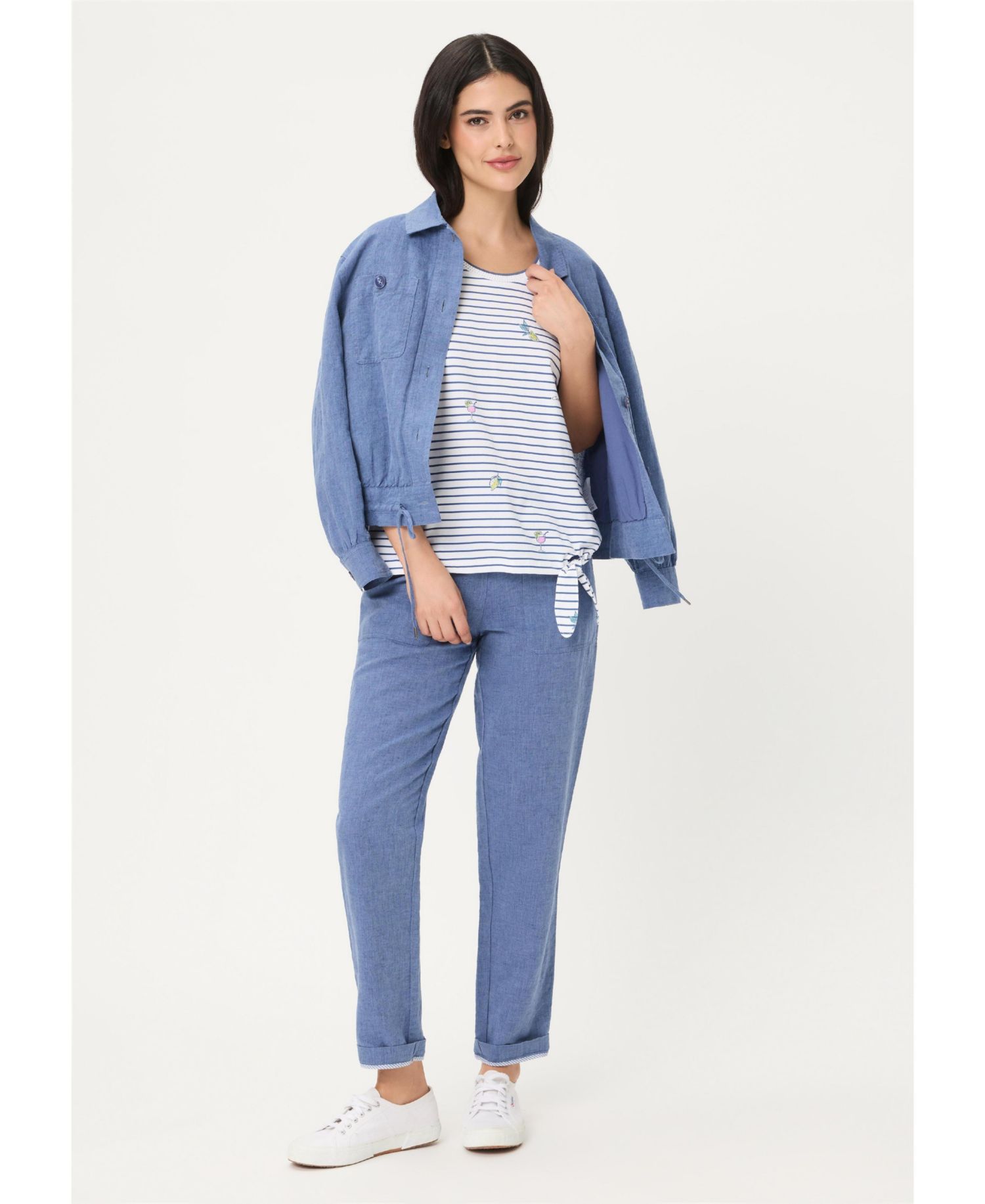 Women's Stripe and Spritz T-Shirt