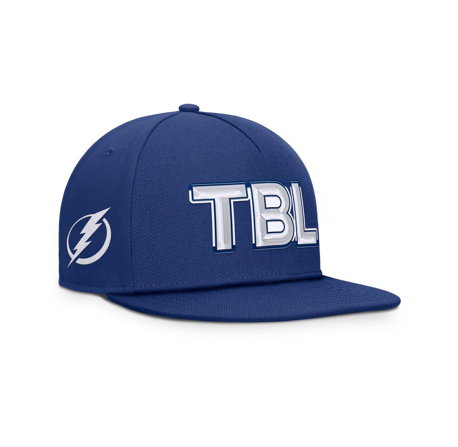 Men's Blue Tampa Bay Lightning Authentic Pro Rink Team Code Snapback Hat