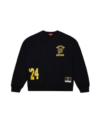Women's Black Boston Bruins Vintage Crewneck Sweatshirt