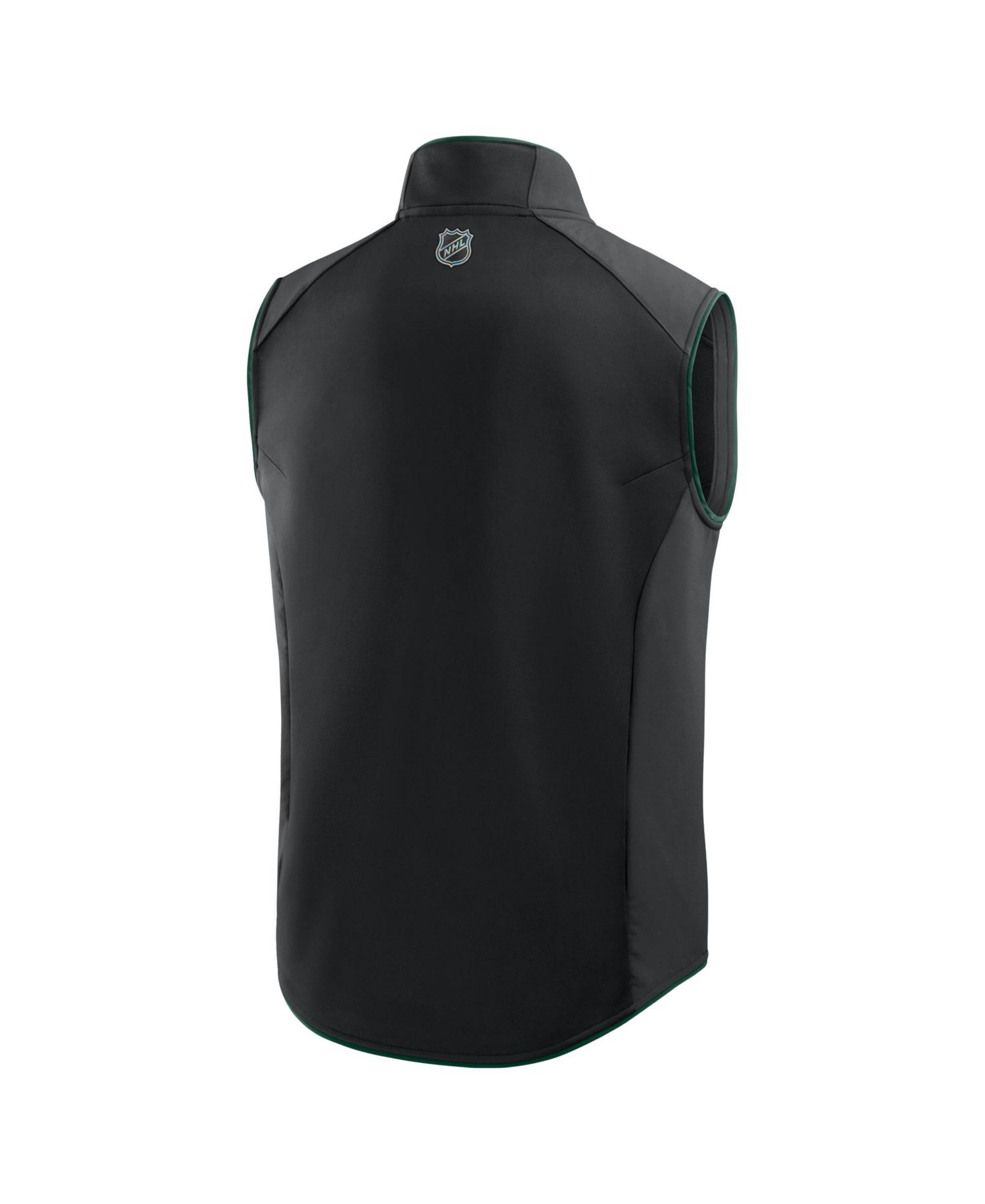 Men's Black Minnesota Wild Authentic Pro Rink Full-Zip Vest