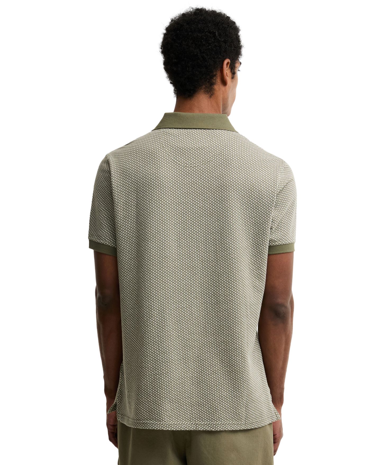 Мужское поло Barbour Copgrove Tailored-Fit Cotton Polo Shirt, цвет: Пыльный оливковый — фото 4