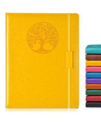 Lined Journal Notebook Hardcover Leather Ruled Writing Diary