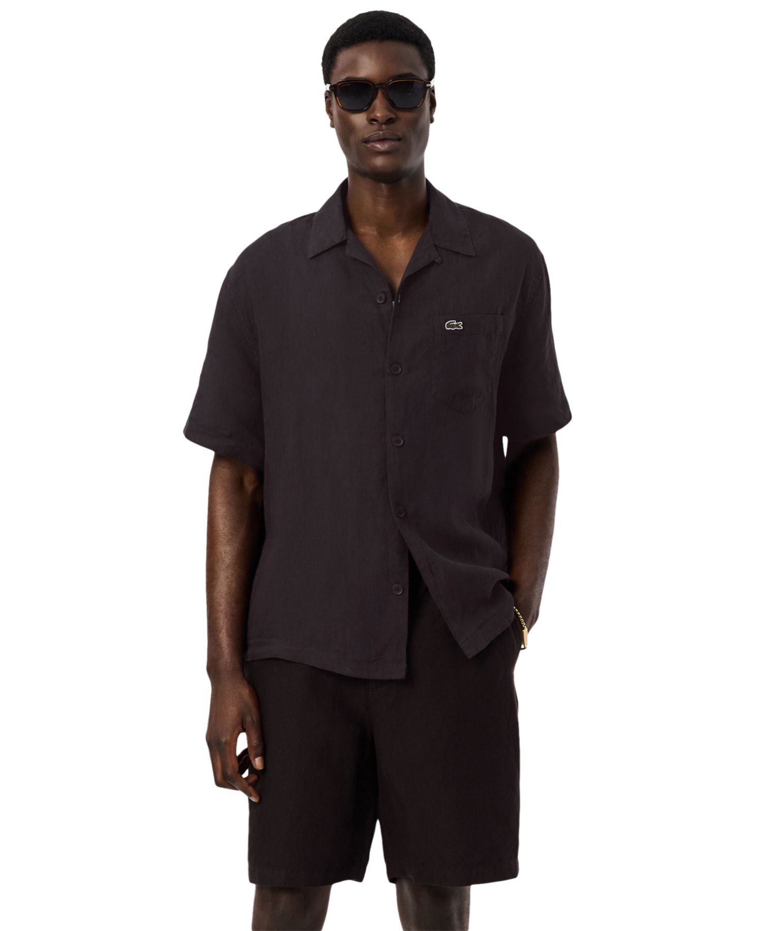 Men's Short-Sleeve Hawaiian Collar Shirt
