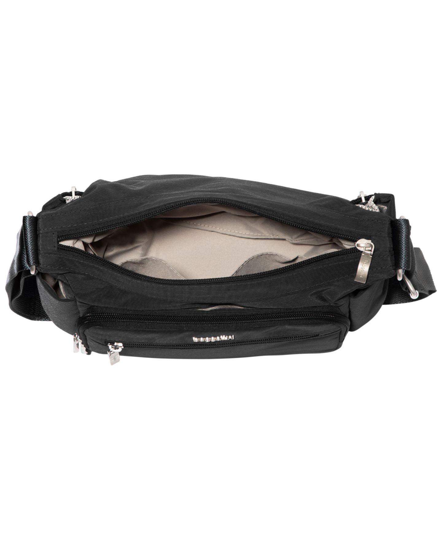Женская сумка Baggallini Crosstown Small Hobo Crossbody Handbag, цвет: Чёрный — фото 4
