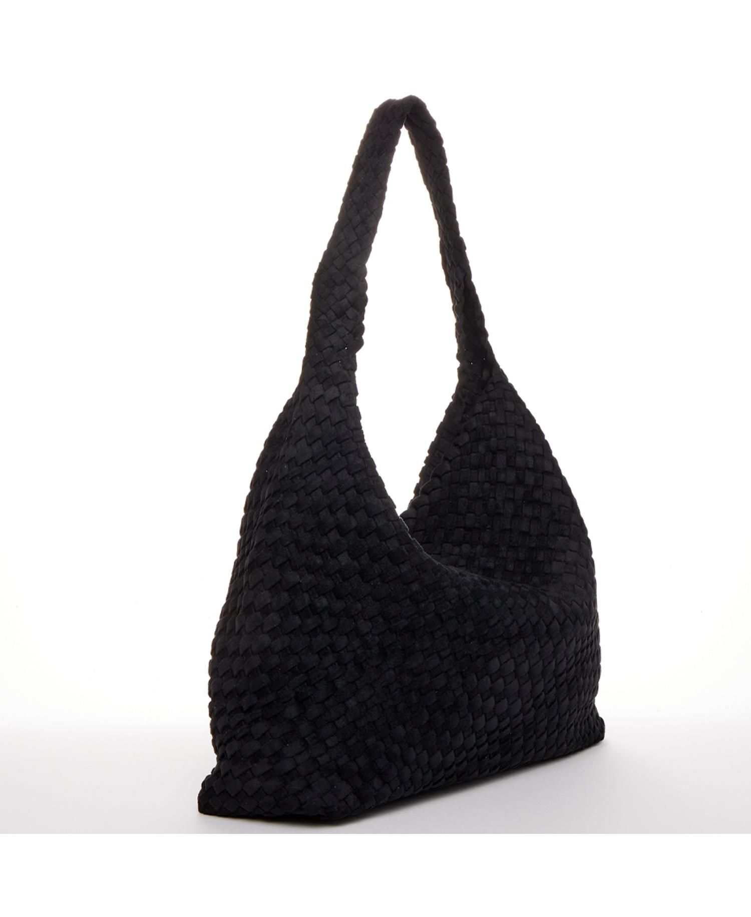 Women's Suede Woven Hobo Bag Large Slouchy Tote for Women Work Shoulder Bag