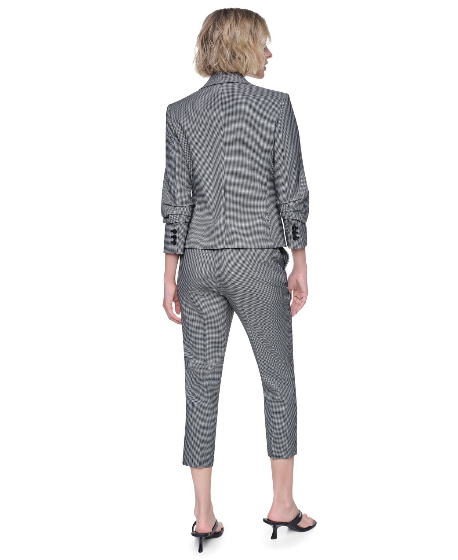 Petite Houndstooth Millenium Ankle Pants