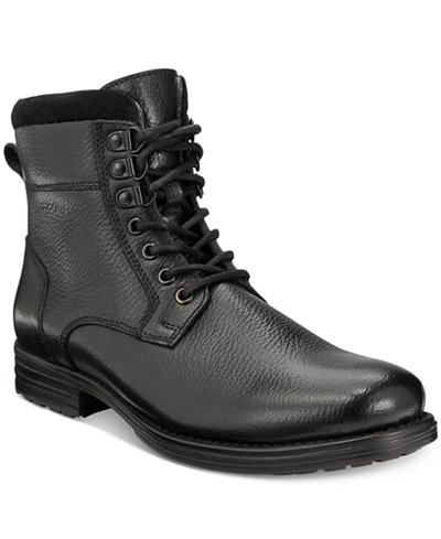 Bar III Men's Shep Plain Toe Wool Lined Utility Boots, Only at Macy's