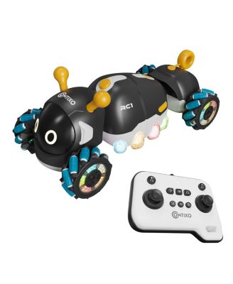 RC1 Mech Stunt RC Caterpillar Car, 360degree(s) Spins, LED Lights, Mist Spray, All-Terrain