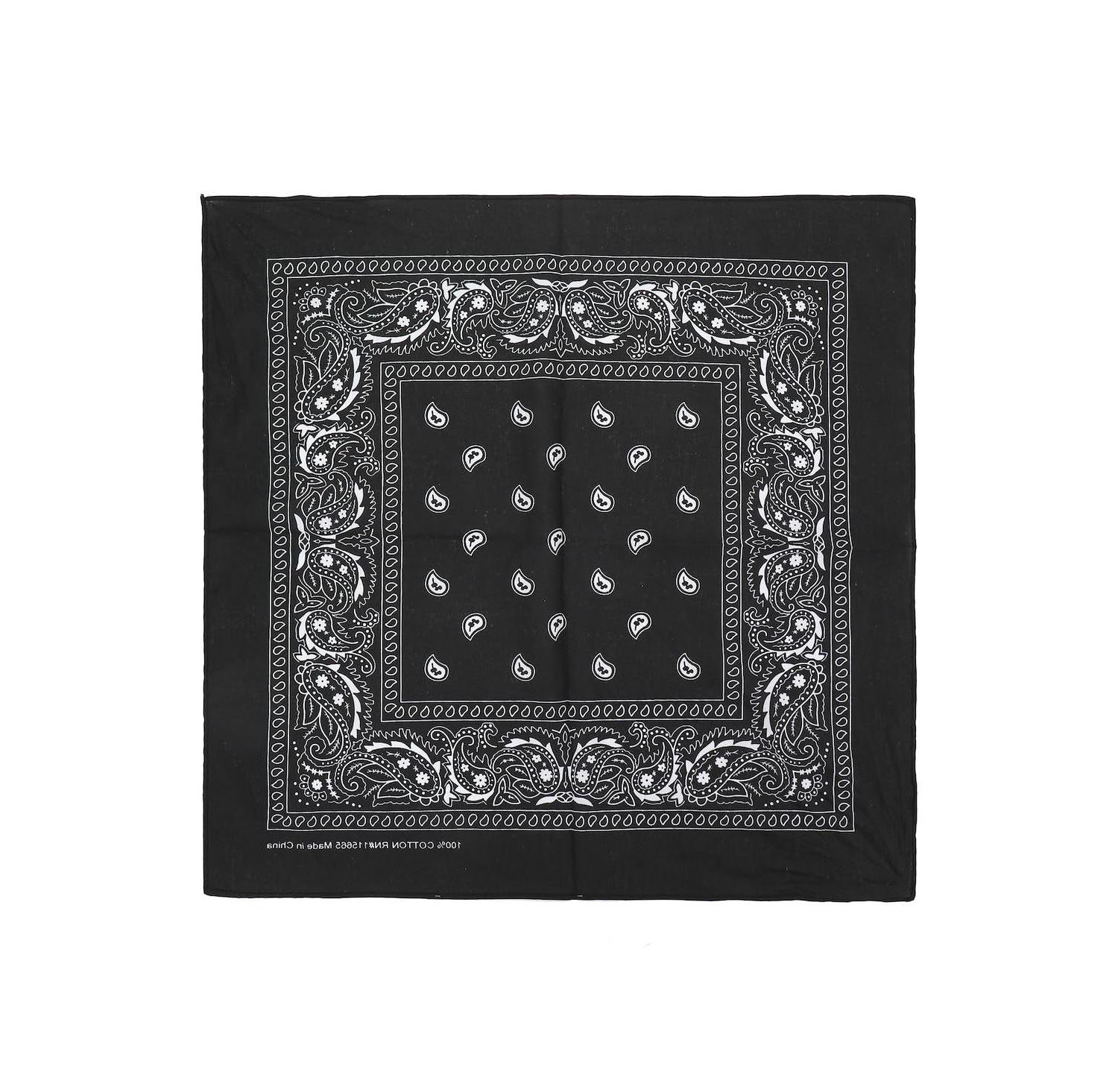 Lightweight Black 22"x22" 6-Pack Bandana Set