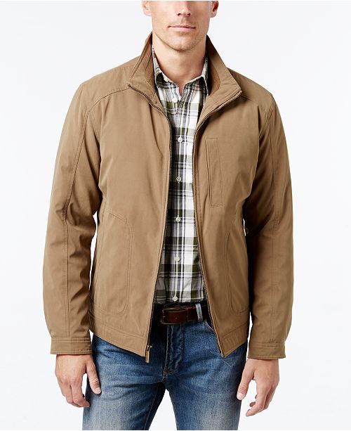 London Fog Men S Knit Trim Microfiber Jacket Reviews Coats
