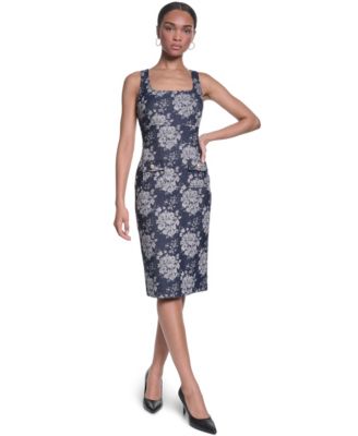 Women's Jacquard Sheath Dress