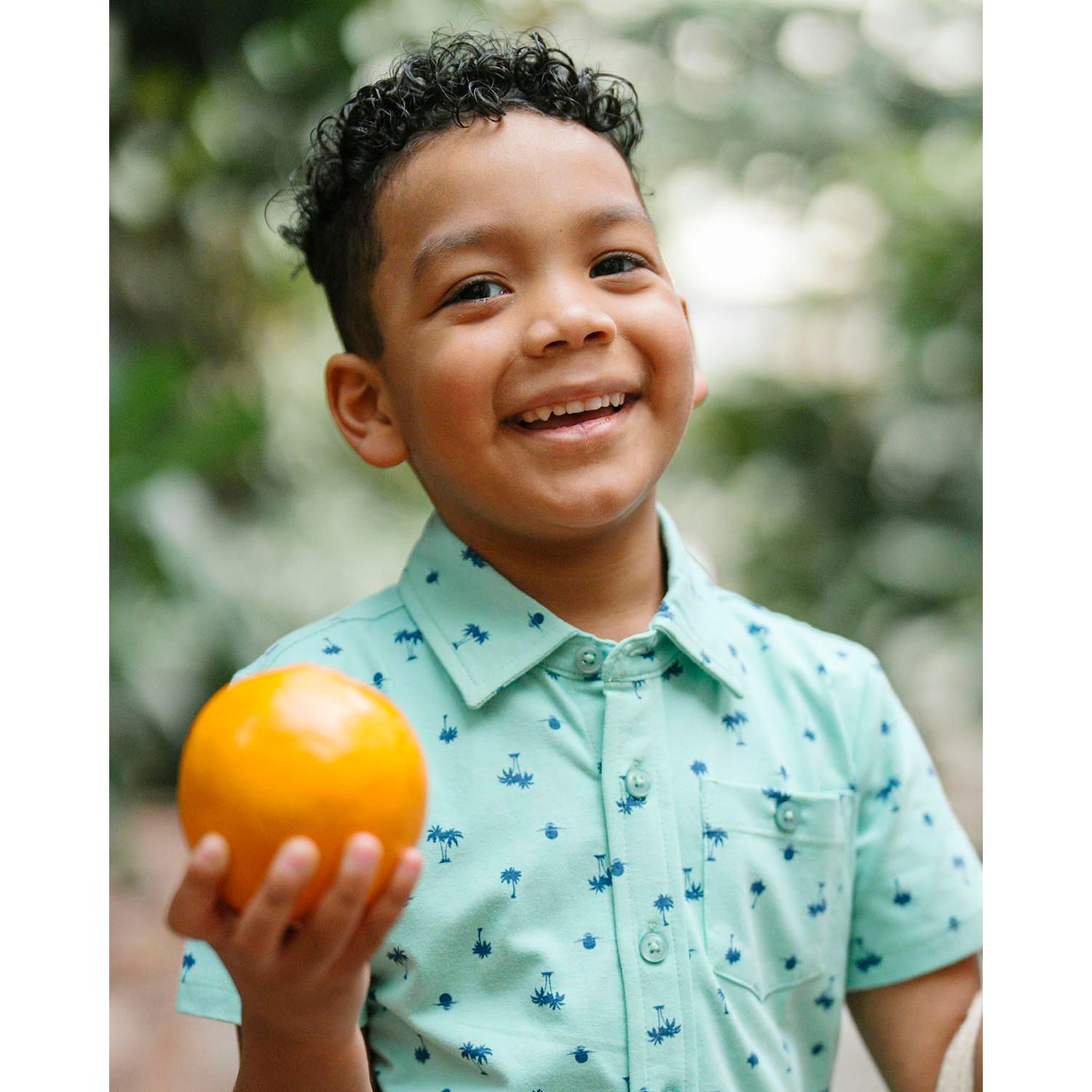Little and Big Boys' Organic Short Sleeve Jersey Knit Shirt