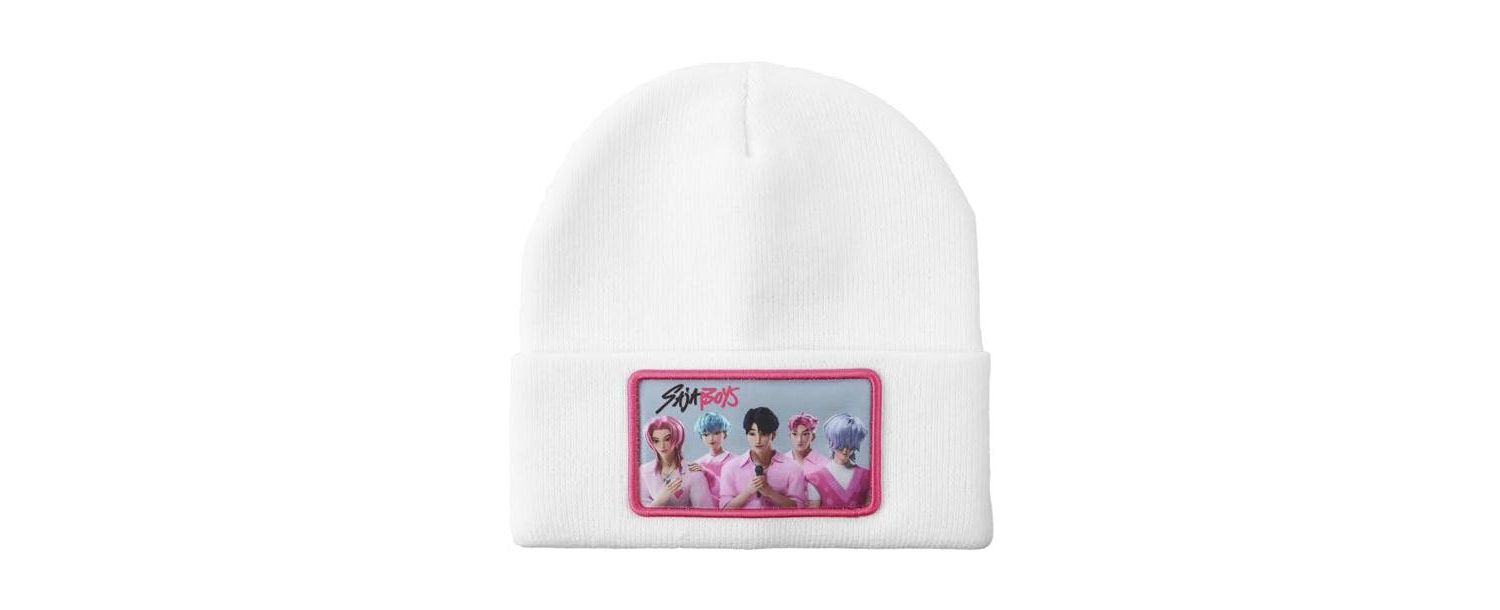 Men's Saja Boys White Cuff Knit Beanie