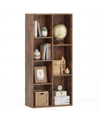 7-Cube Bookcase Vertical or Horizontal Freestanding Bookshelf with 7 Compartments