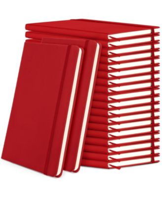 Lined Journal Notebooks A5 Hardcover PU Leather Wide Ruled