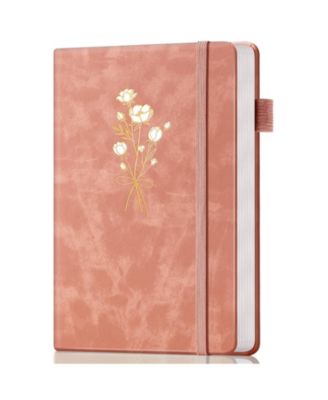 Women Leather Journal Flower Diary College Ruled
