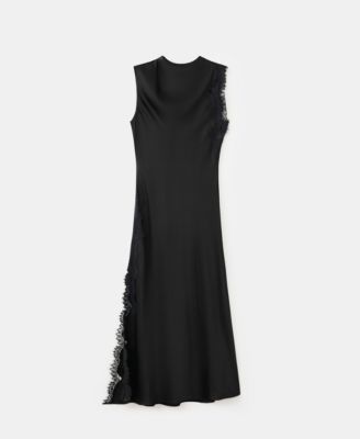 mango black silk dress Victoria Beckham X Mango Black Silk Gown by Victoria Beckham