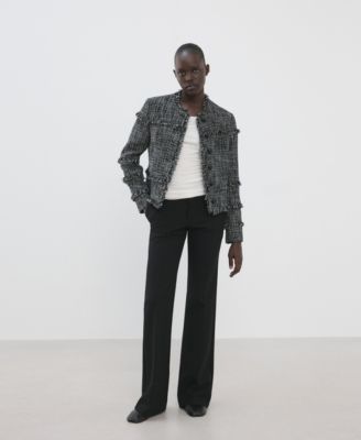 Women's Frayed Ends Tweed Jacket
