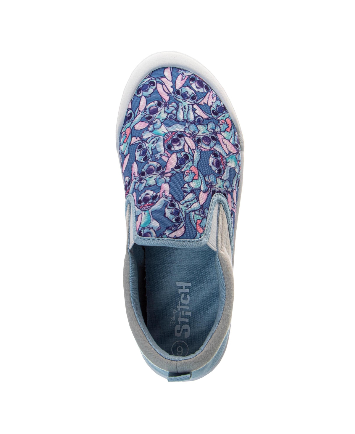 Disney Women's Stitch Slip On Canvas Sneakers Easy On/Off Casual Wear Comfort Fit
