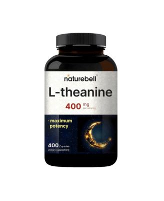NatureBell L-Theanine 400mg 400 Capsules Calm Focus - 200 Servings