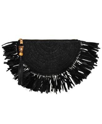 Lucia Raffia Mini Clutch Handbag