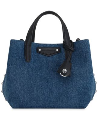 Riley Medium Denim Tote Handbag