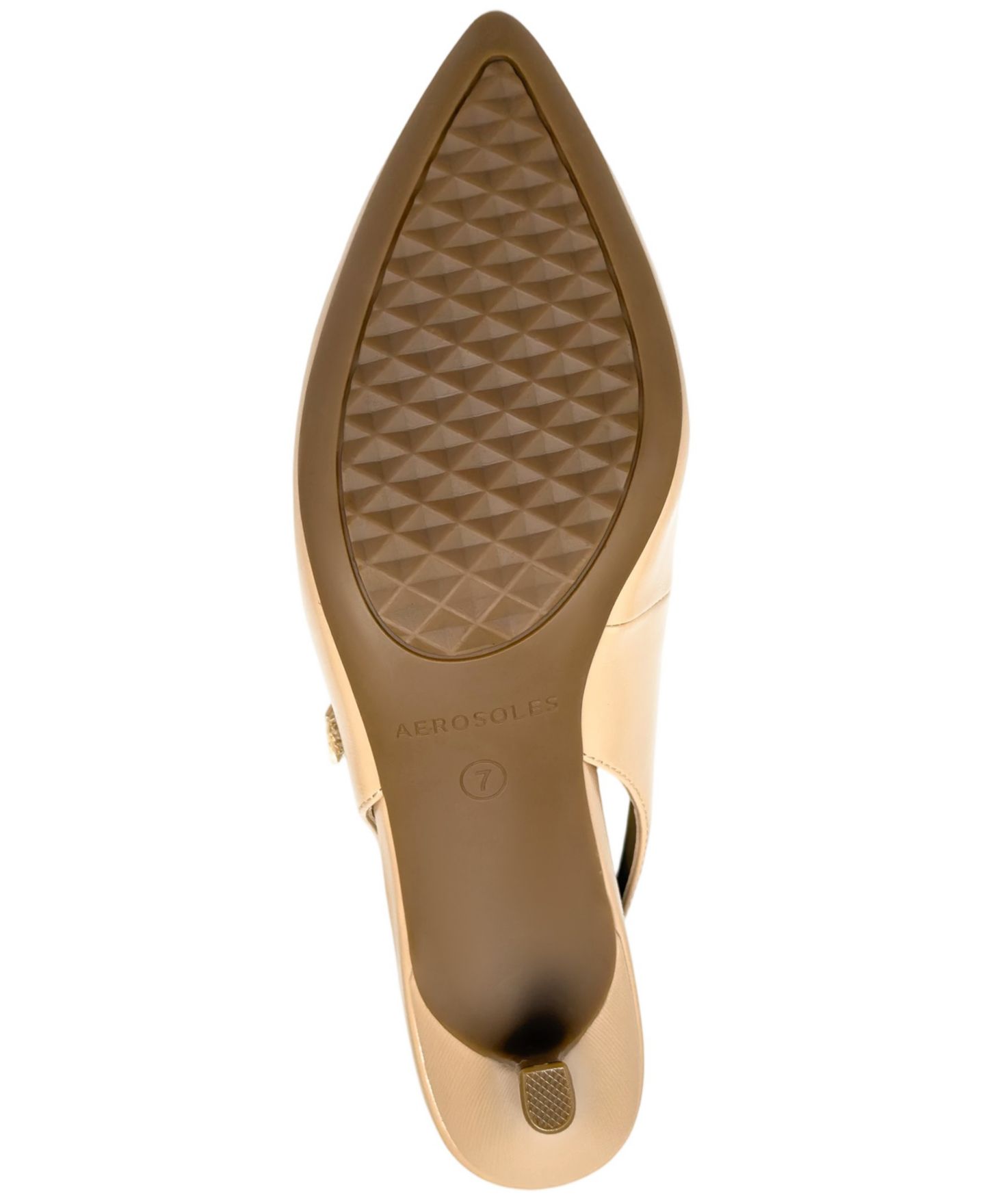 Женские туфли Aerosoles Lyla Slingback Dress Pumps, цвет: Бежевый бисквитный искусственный лаковый — фото 5