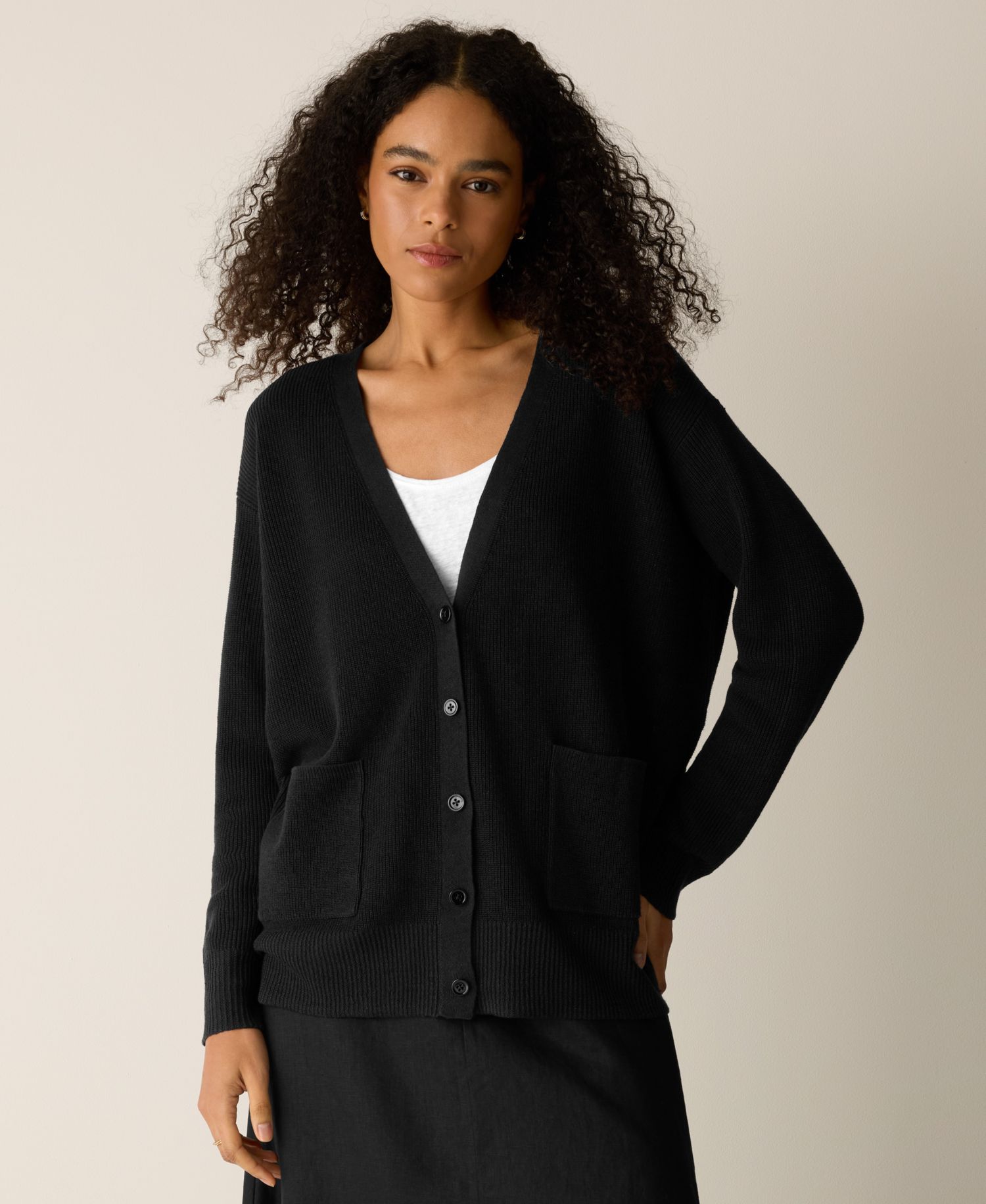 Women's & Plus Size V-Neck Cardigan
