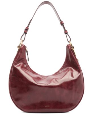 Cora Large Leather Hobo Handbag