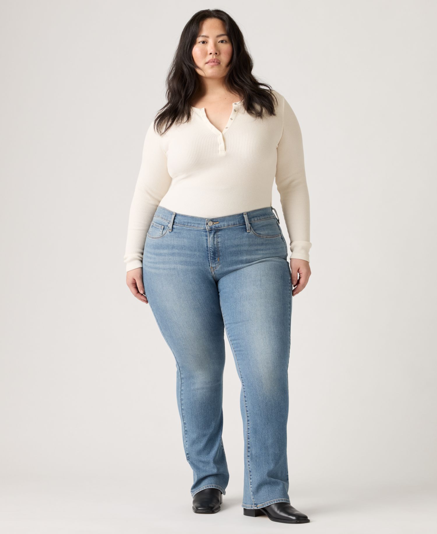 Trendy Plus Size 415 Classic Bootcut Jeans