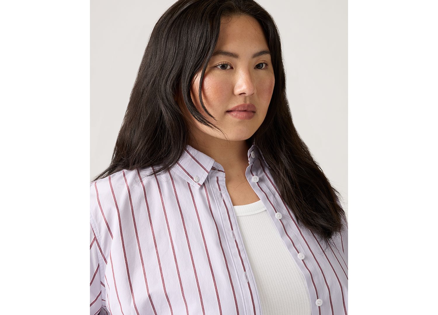Plus Size Sully Relaxed-Fit Cotton Shirt