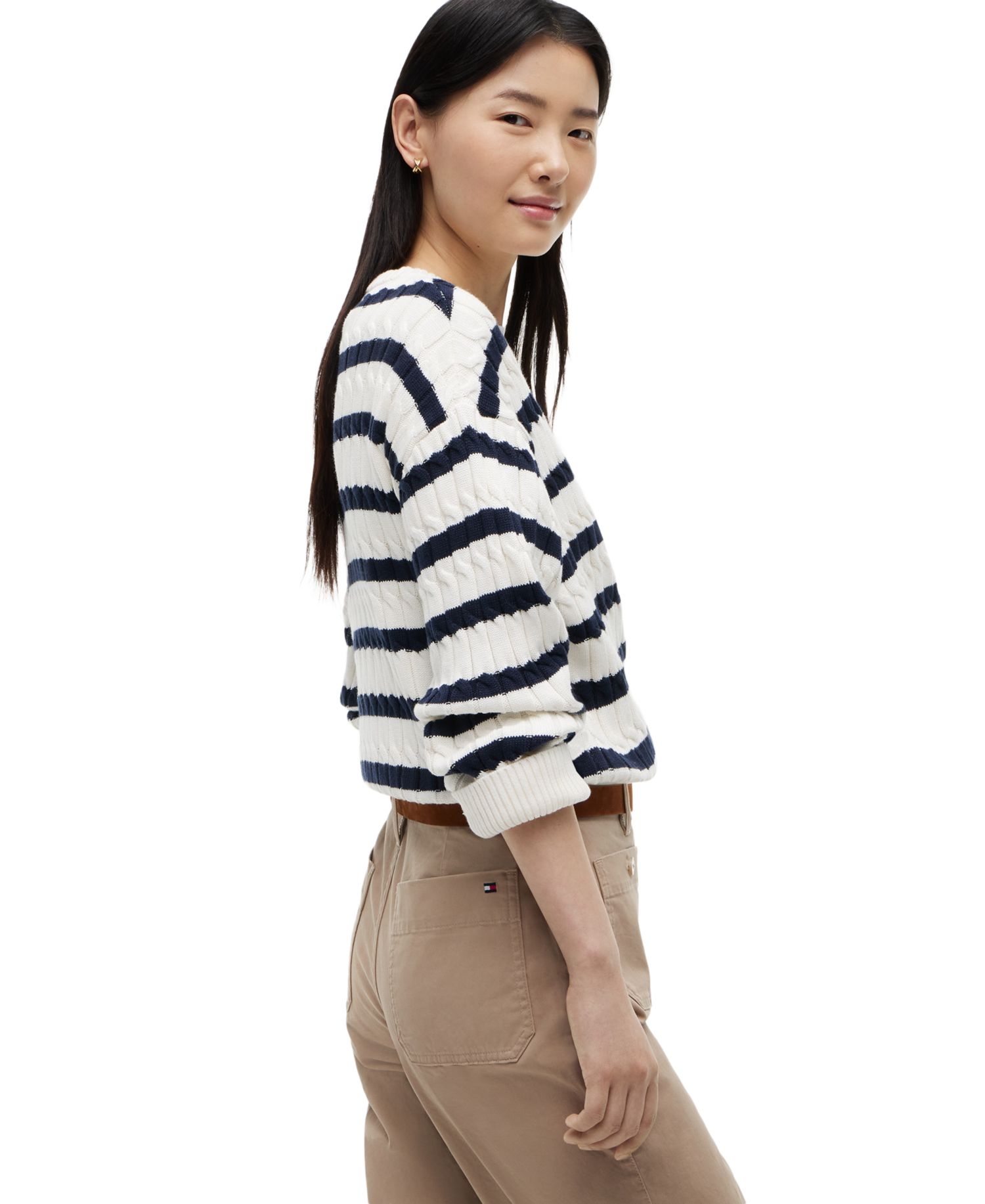 Women's Twill Patch Pocket Chinos Pants