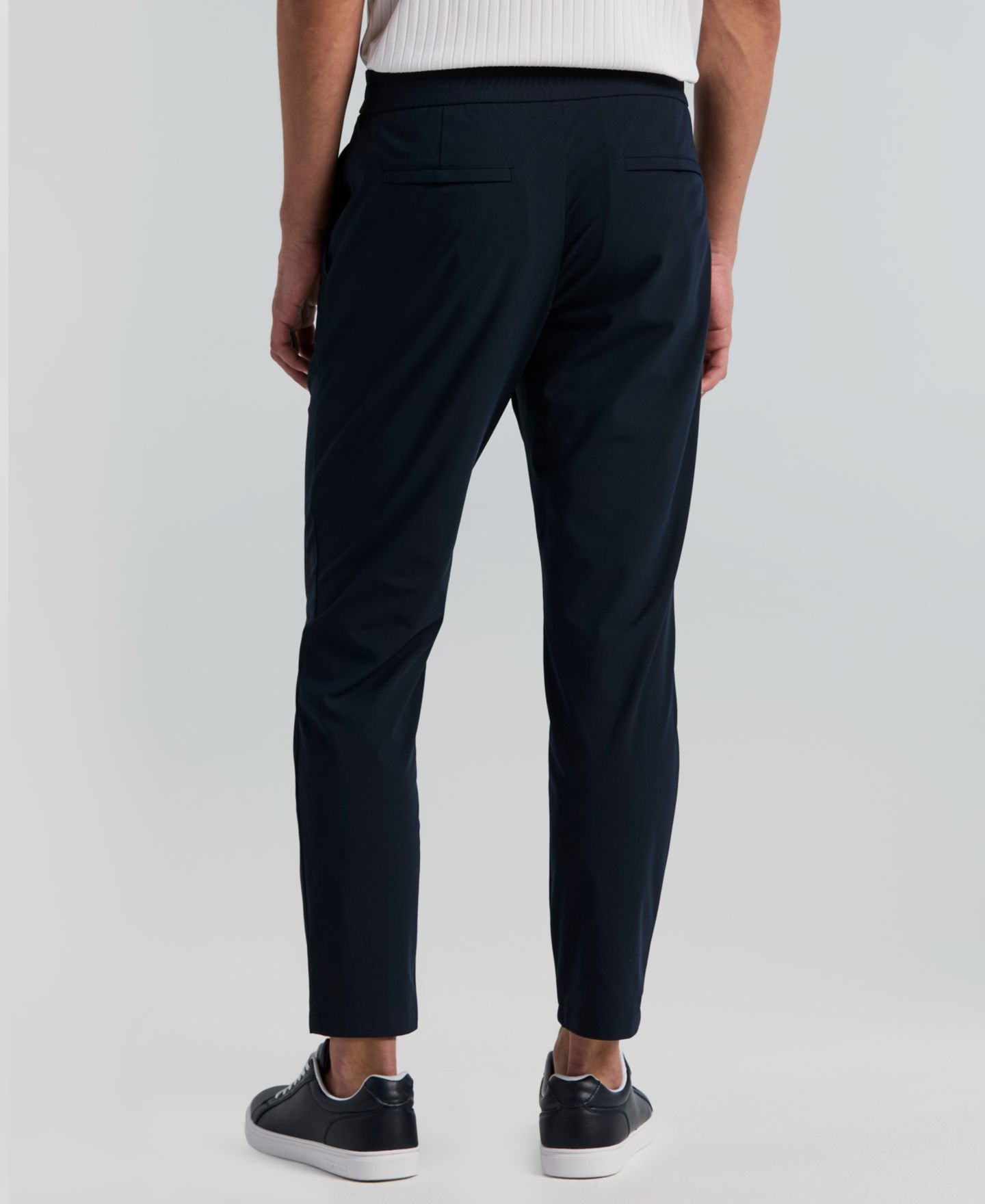 Мужские брюки Perry Ellis Slim Tapered Drawstring, цвет: Тёмный сапфировый — фото 4