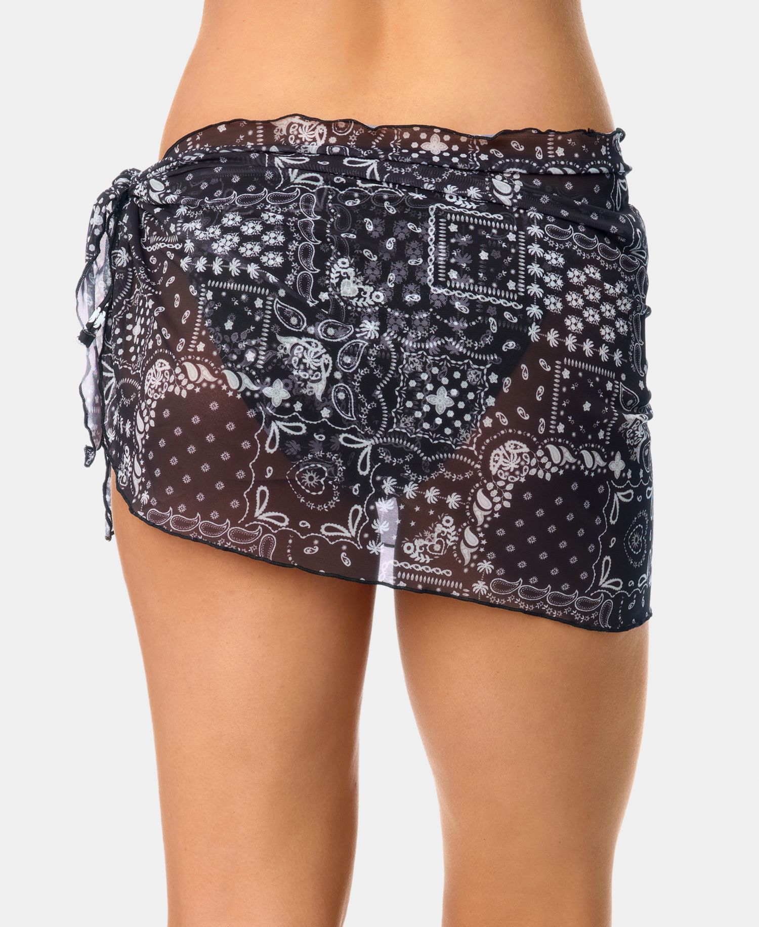 Women's Bandana Print Swim Cover-Up Sarong