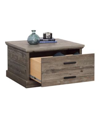 Aspen Post Coffee Table, Pebble Pine finish