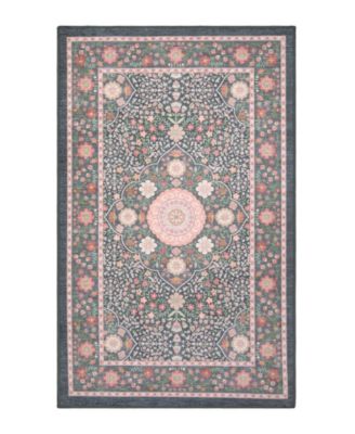 Printed Chenille Victora Medallion Accent Rug, 20" x 32"
