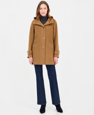 Women's Hooded Button-Front Coat, Created for Macy's