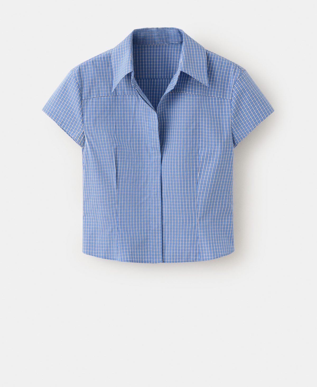 Mango Women's Check Crop Shirt