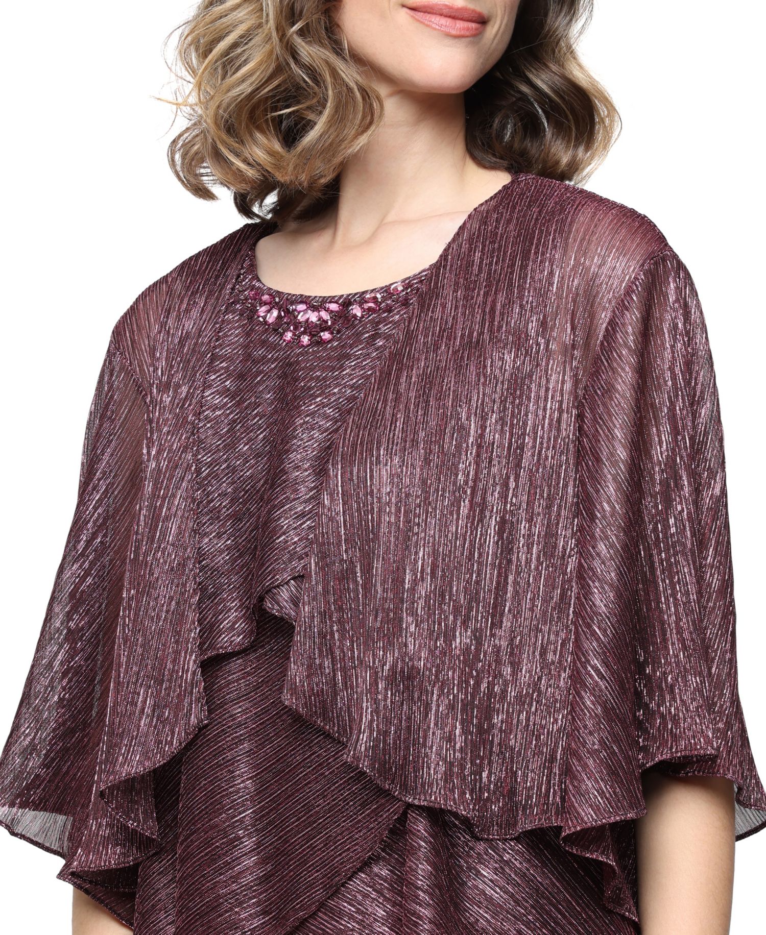 Women's Embellished Crewneck Jacket Dress