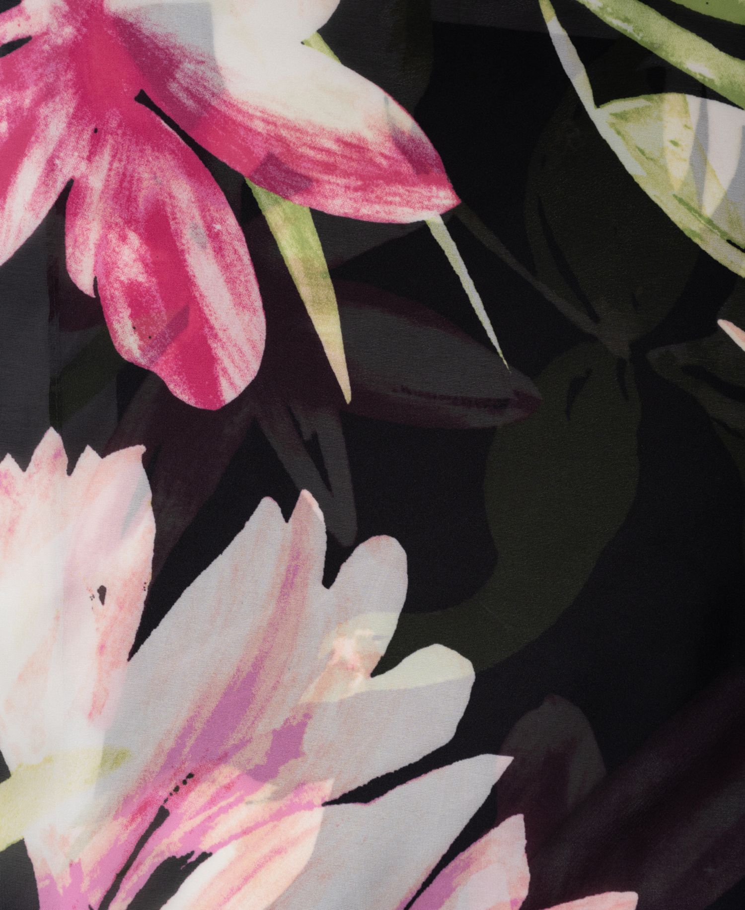 Brush Floral Square Scarf