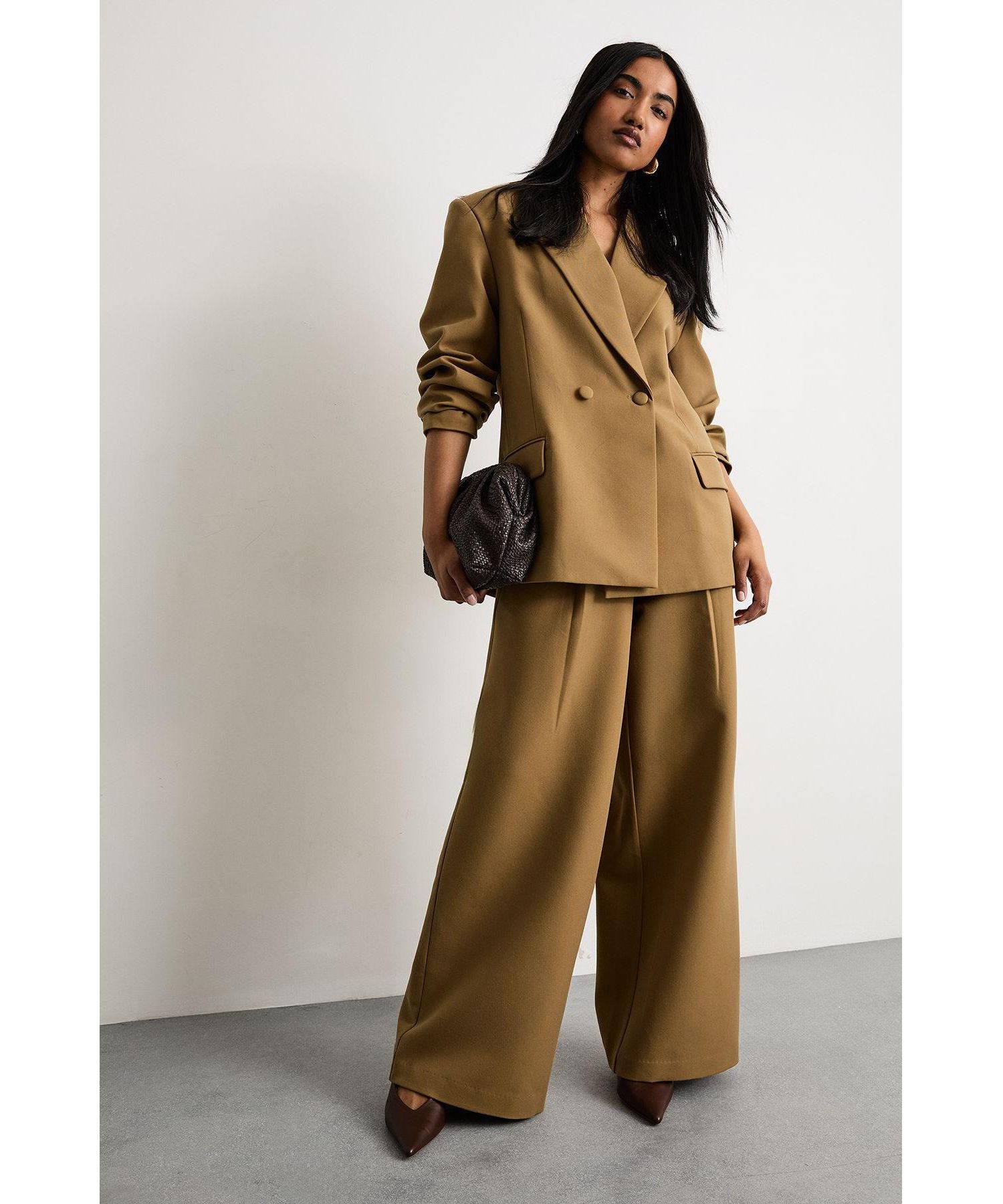 Women's Premium Wide Leg Tailored Trousers