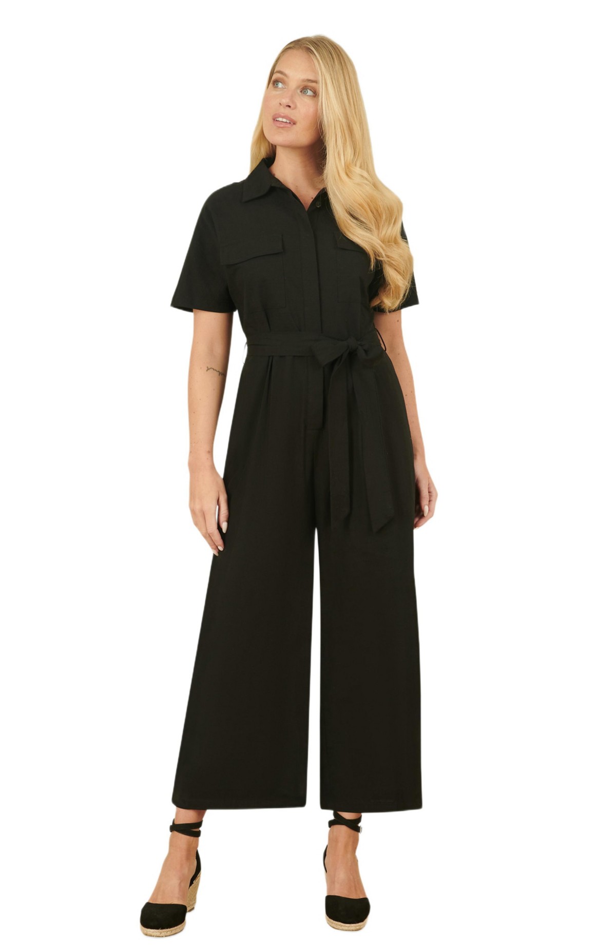 Женские Yumi Women's Utility Relaxed Fit Jumpsuit — фото 1
