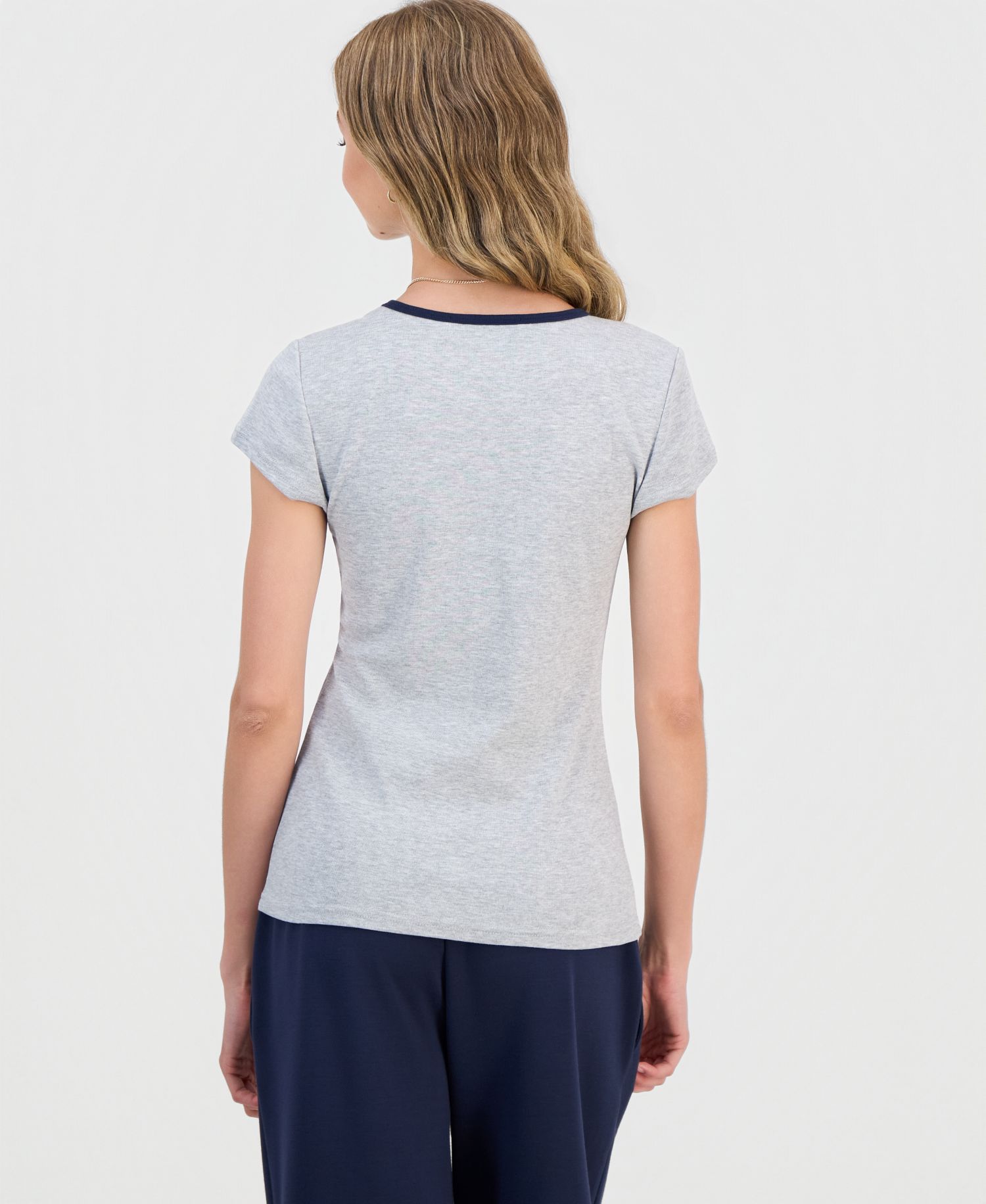 Juniors' Y2K Graphic Ringer T-Shirt