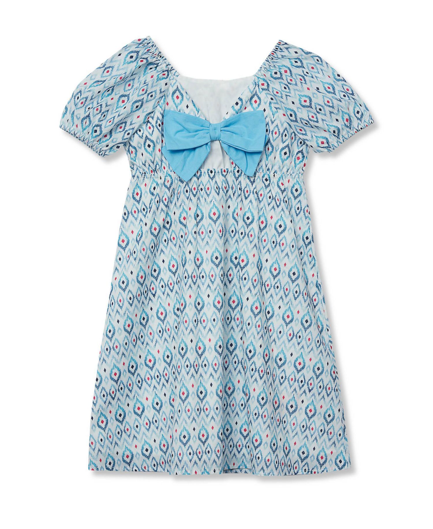 Girls Short Sleeve Bow Dress
