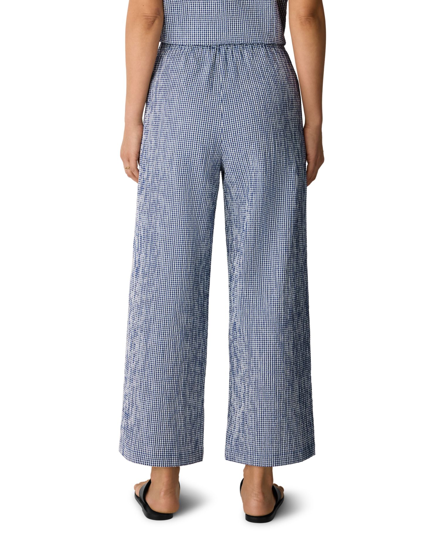 Eileen Fisher Women's Mid-Rise Wide-Leg Ankle-Length Pants, Regular, Plus And Petites